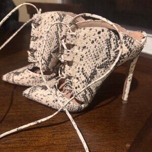 Steve Madden Snakeskin booties